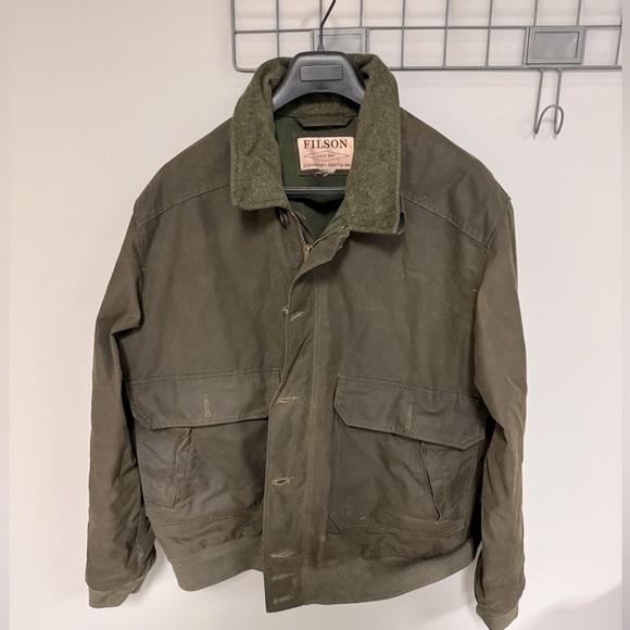 Filson Jackets & Coats Filson Ranger Oil Cloth Bomber Jacket 3xl Poshmark